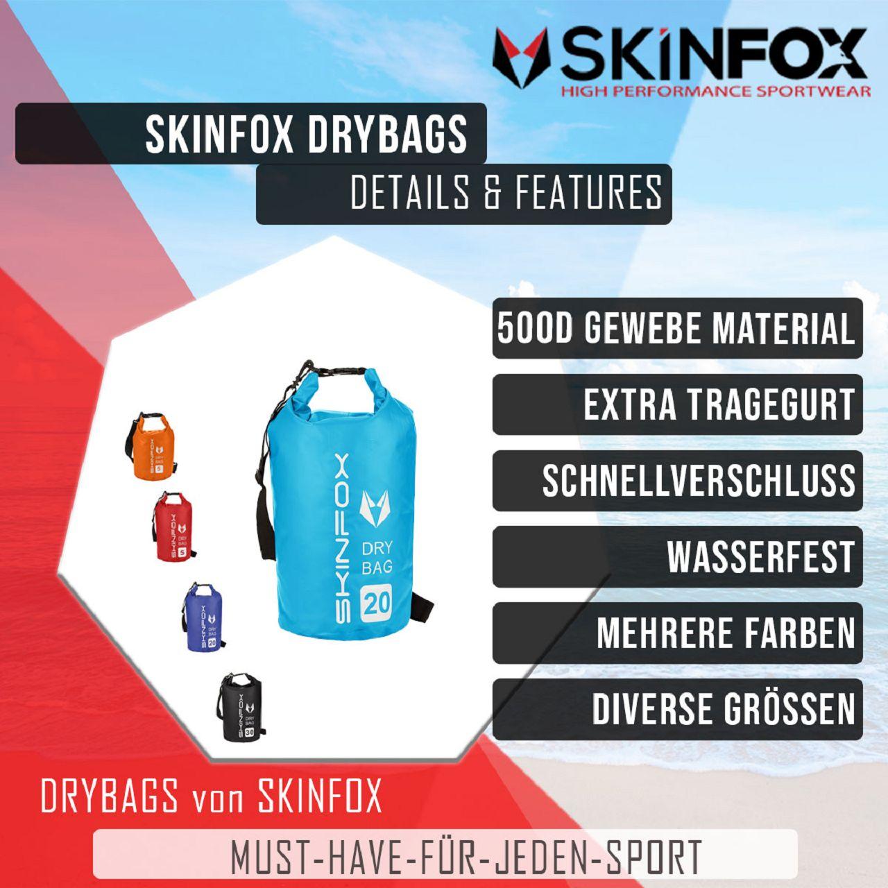 SKINFOX DryBag wasserdichte SUP Tasche in ORANGE - Farbe: Orange - Groesse: 30